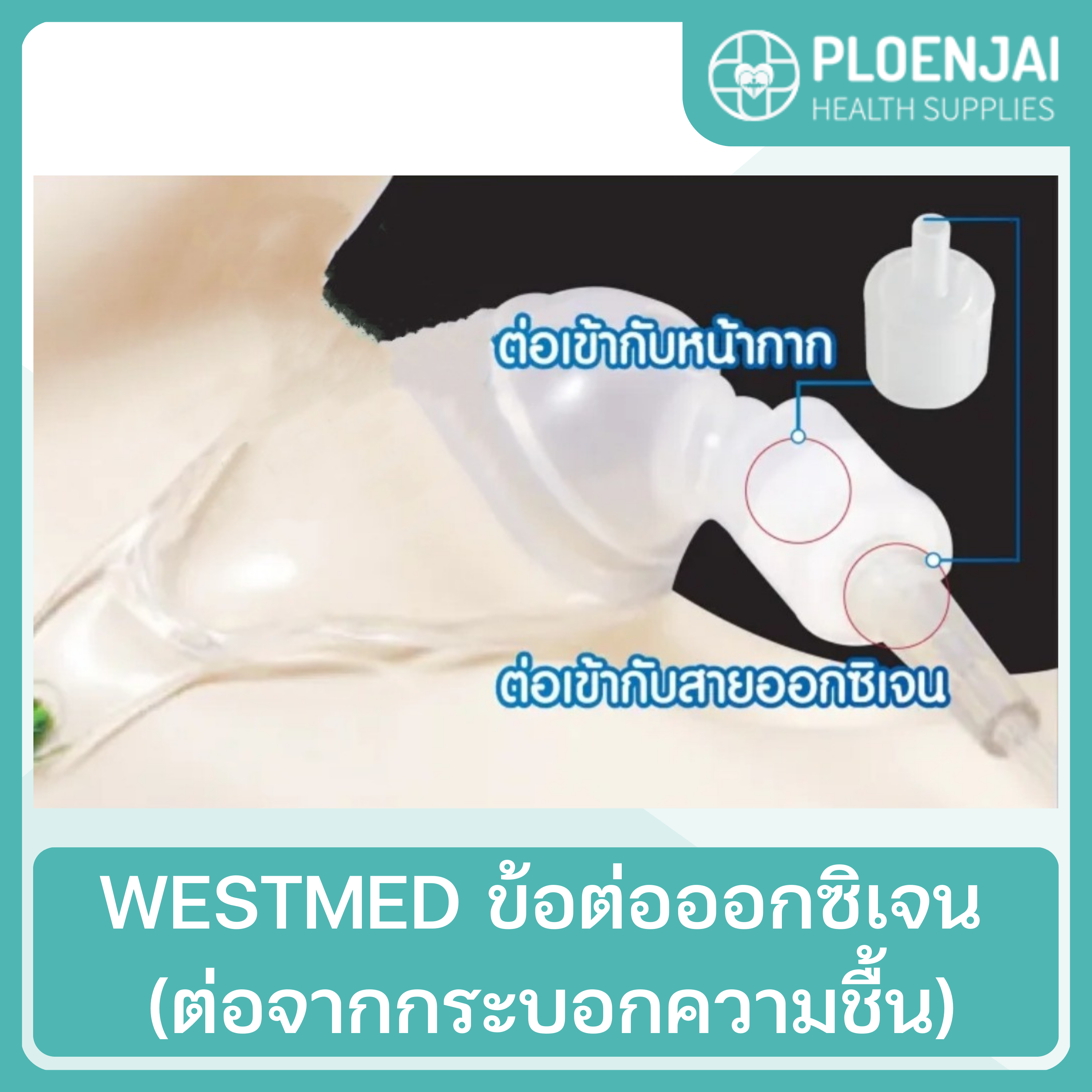 WESTMED  ข้อต่อออกซิเจน (ต่อจากกระบอกความชื้น)