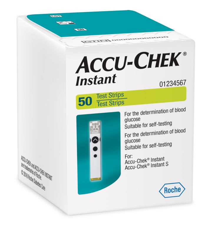 ACCU-CHEK INSTANT แถบตรวจน้ำตาล จำนวน 50 ชิ้น